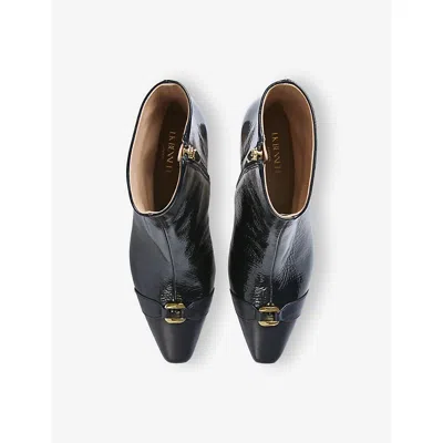 Lk Bennett Hylda Block Heel Bootie In Black