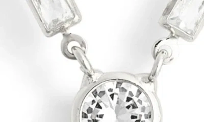 Nordstrom Rack Cubic Zirconia Y-necklace In Metallic