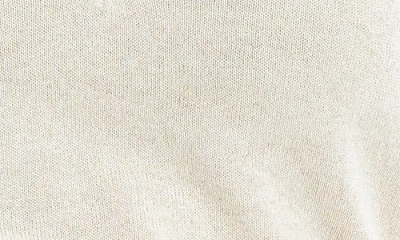 Max Studio Ruched Cap Sleeve Linen-blend Sweater In White