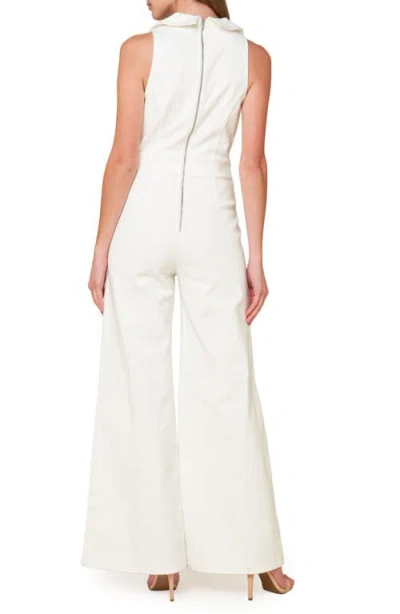 Flying Tomato Wide Leg Jumpsuit In White