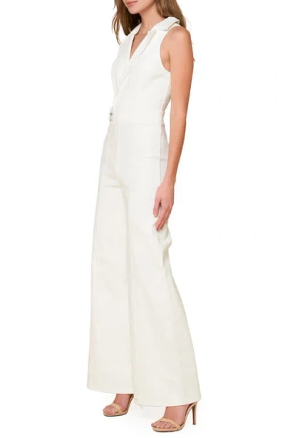 Flying Tomato Wide Leg Jumpsuit In White