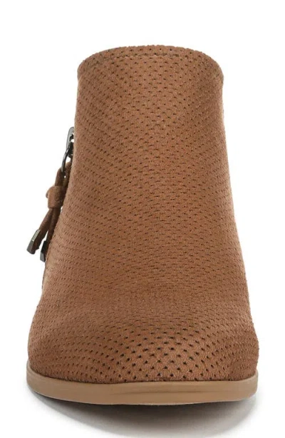 Dr. Scholl's Women's Reverie Block Heel Zip Short Boots In Brown