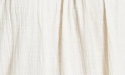 Max Studio Open Stitch Crinkle Top In Neutral