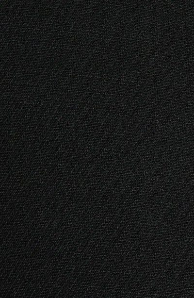 Valentino Garavani Ruffle Trim Crepe Couture Minidress In Black