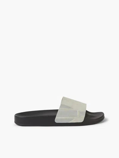 Frescobol Carioca Row Humberto Suede Sliders In Gray