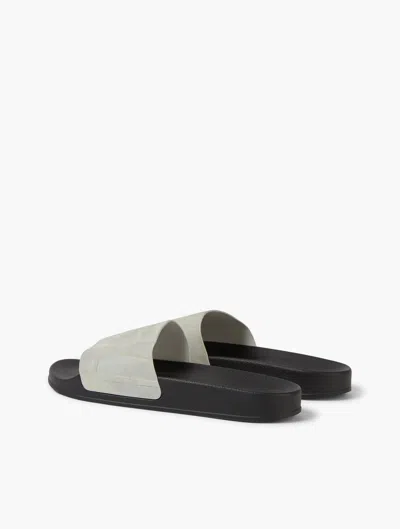 Frescobol Carioca Row Humberto Suede Sliders In Gray