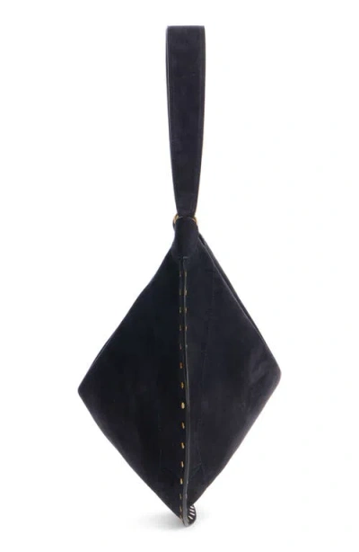 Isabel Marant Black Midnight Oskan Soft Zip Shoulder Bag In Black