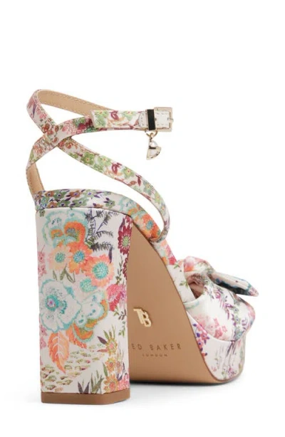 Ted Baker Hallie Ankle Strap Platform Sandal In Multi