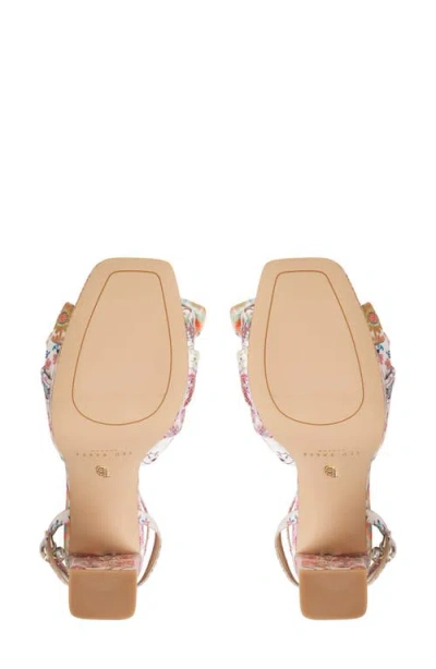 Ted Baker Hallie Ankle Strap Platform Sandal In Multi
