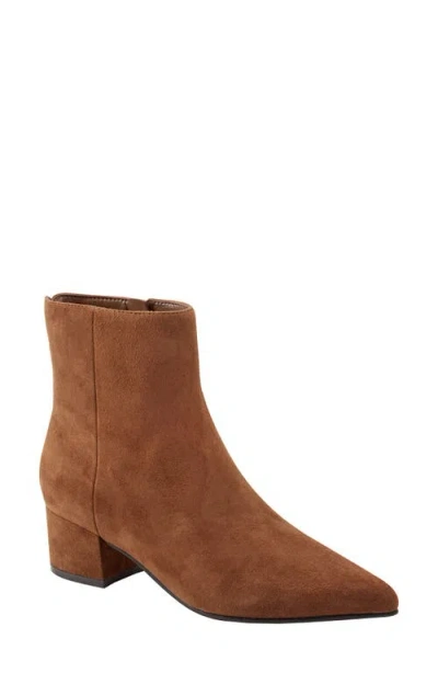 Marc Fisher Ltd Leonna Pointed Toe Bootie In Brown