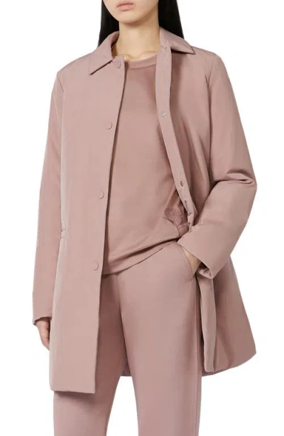Weekend Max Mara Front Snap Coat In Pink