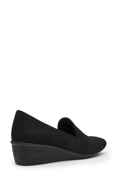 Anne Klein Women's Wendell Slip On Wedge Loafers In Black