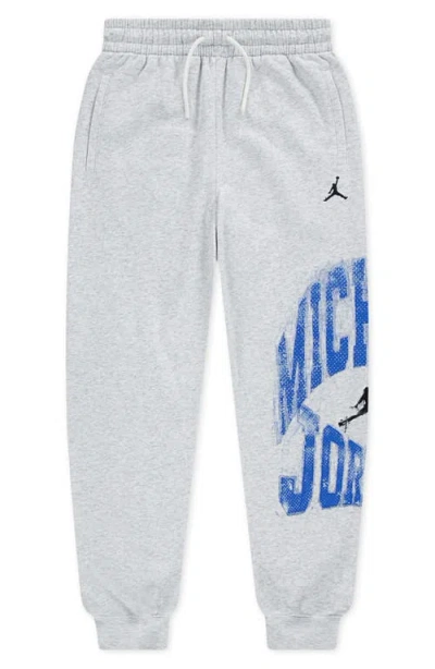 Jordan Mvp Big Kids' Jumpman Fleece Pants In White