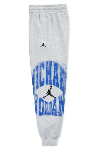 Jordan Mvp Big Kids' Jumpman Fleece Pants In White