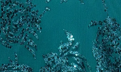 Blondie Nites Juniors' Glitter Sheath Short Dress In Green