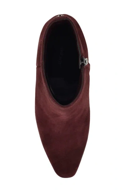 Nine West Women's Reraye 85mm Suede Ankle Boots In Burgundy