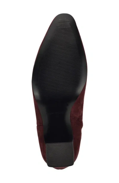 Nine West Women's Reraye 85mm Suede Ankle Boots In Burgundy