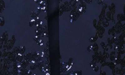 Alex Evenings Plus Size Short Stretch Scuba Crepe 3/4-sleeve Jacket Dress In Blue