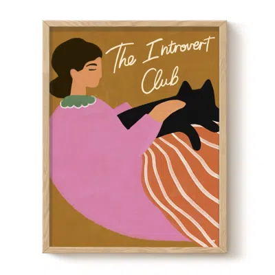 The Paper Tail The Introvert Club - Cat Print - Medium