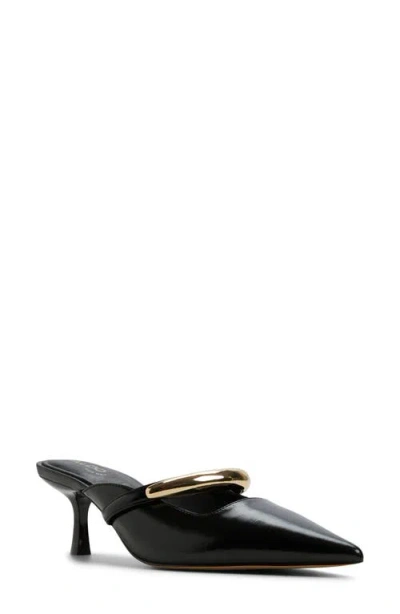 Aldo Kalidda Pointed Toe Heeled Mule Sandal In Black