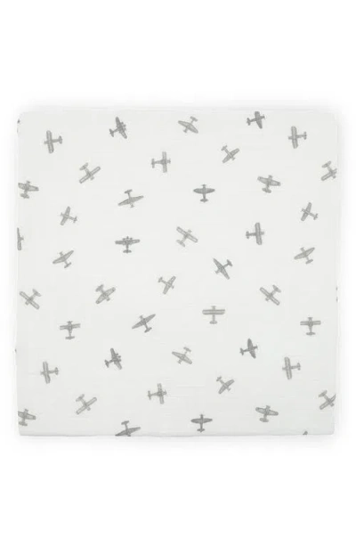 Little Unicorn 2-pack Organic Cotton Muslin Swaddle Blanket In White