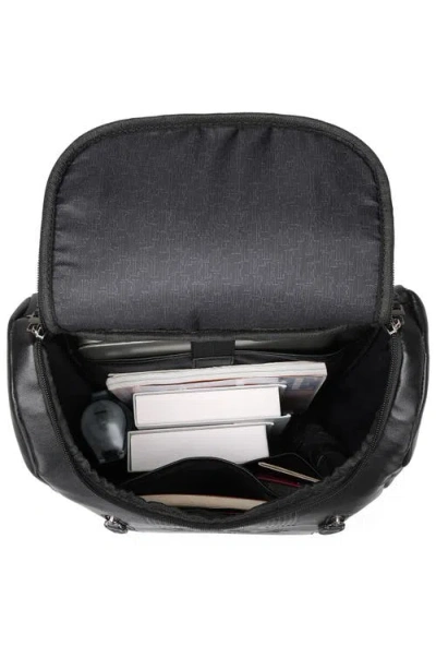 Elle Roamer 22l Vegan Leather Backpack In Black