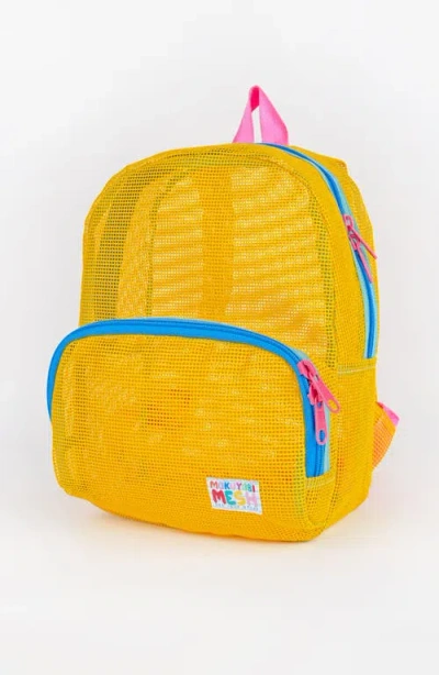 Mokuyobi Mesh Mini Backpack In Yellow
