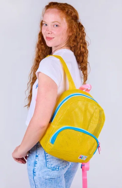 Mokuyobi Mesh Mini Backpack In Yellow