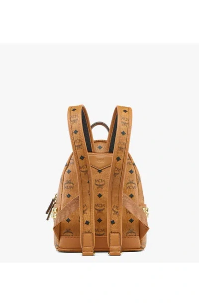 Mcm Mini Stark Side Studs Backpack In Brown
