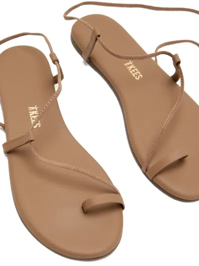 Tkees Jo Suede And Leather Sandals In Brown