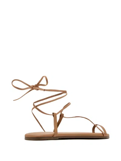 Tkees Jo Suede And Leather Sandals In Brown