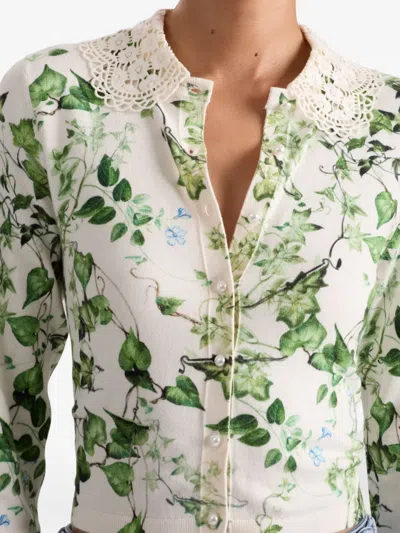 CARSON 蕾丝领开衫