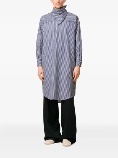 Ami Alexandre Mattiussi Ami 'bandana Blouse' Shirt In Blue