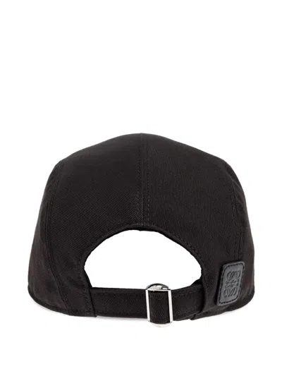 Loewe Logo-embroidered Five-panel Cap In Black