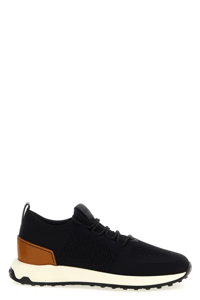 Tod's Calzino Running Black Sneakers In Black