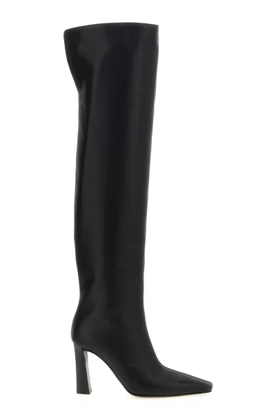 Giuseppe Zanotti Women Extra High Leather Boots In Black