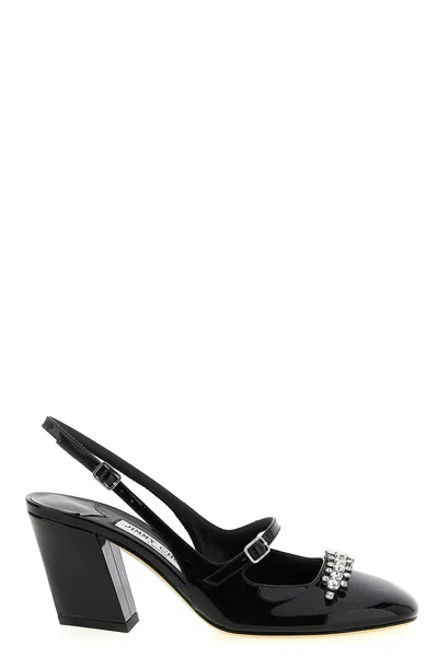 Jimmy Choo 'belinda' Block Heel Square Toe Pumps In Black