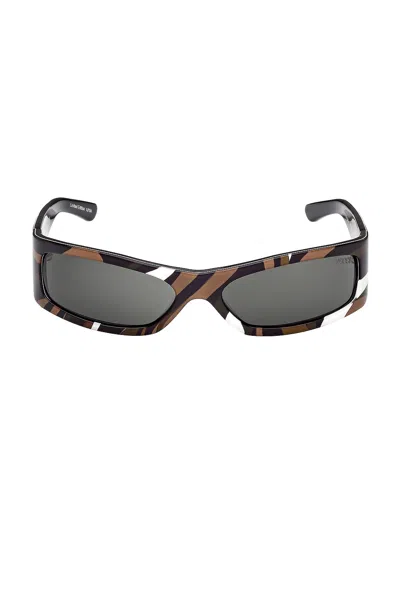 Pucci Rectangle Sunglasses In Multi