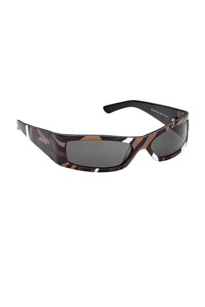 Pucci Rectangle Sunglasses In Multi