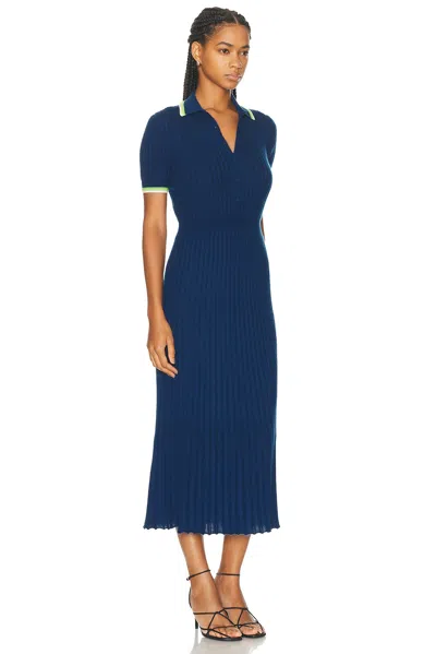 Gabriela Hearst Eyot Wool Dress In Blue