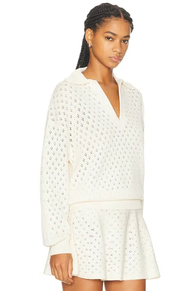 Ser.o.ya Mica Pullover Sweater In Eggshell In White