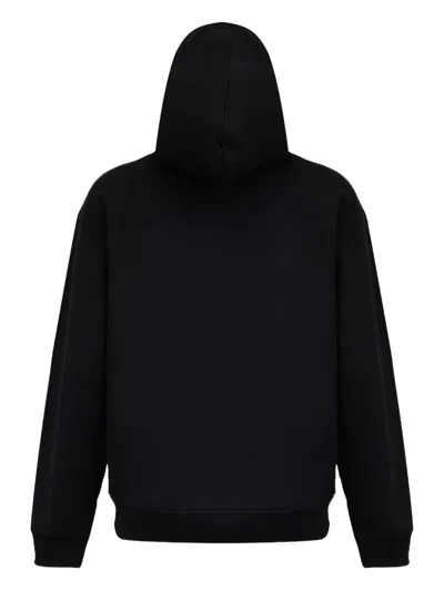 Helmut Lang Sweatshirt With Embossed Logo In Black