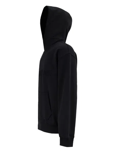 Helmut Lang Sweatshirt With Embossed Logo In Black