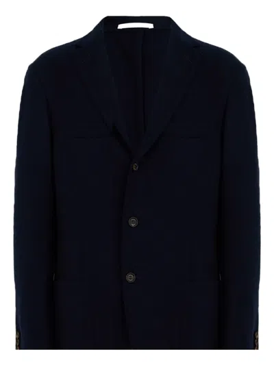 Eleventy Single-breasted Blazer In Blue