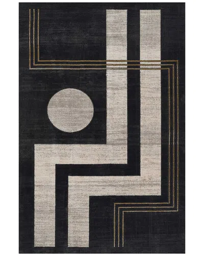 Ecarpet Edition Contemporary Area Rug In Black