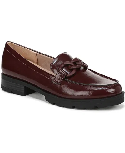 Lifestride Women's London 2 Chain Detail Lug Sole Loafers In Burgundy