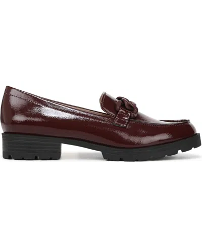Lifestride Women's London 2 Chain Detail Lug Sole Loafers In Burgundy