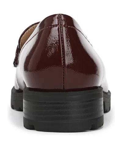 Lifestride Women's London 2 Chain Detail Lug Sole Loafers In Burgundy