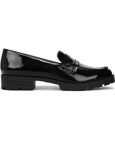 Lifestride Women's London Lug Sole Penny Loafers In Black