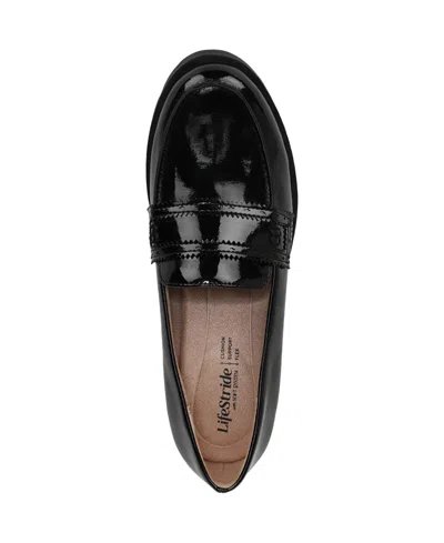 Lifestride Women's London Lug Sole Penny Loafers In Black